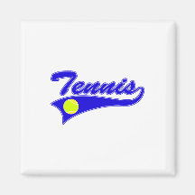 Blue Tennis Fridge Magnets