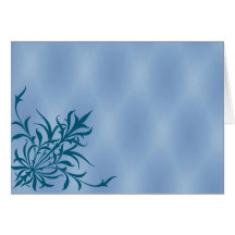"Blue Thistle" Blank Greeting Card