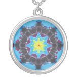 Blue Tie Dye Star Necklace