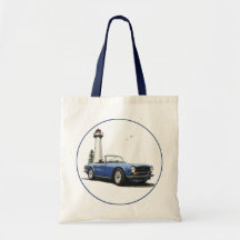 Blue TR6 Tote Bags