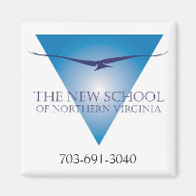 Blue Triangle Logo Magnet