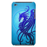 Blue Tribal Phoenix Barely There iPod Case