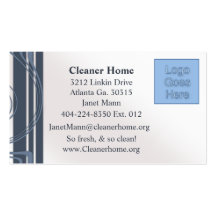 Blue Trimmed Business Cards