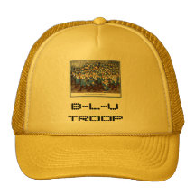 blue troops, B-L-U TROOPS Trucker Hats