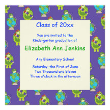 Blue Turtle Graduation Announcement
