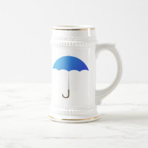 Blue Umbrella Coffee Mugs