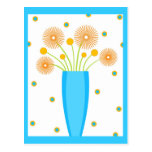 Blue vase - Postcard