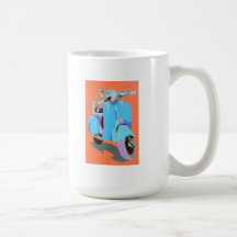 Blue Vespa Coffee Mug