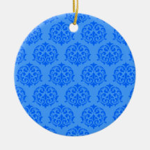 Blue Victorian Pattern ornaments