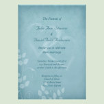 Blue Vintage Wedding invitations