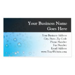 Blue Water Bubbles Business Card Templates