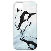 blue water DOLPHIN  iphone covers iPhone 5 Cover