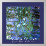 Blue Water-Lillies: Claude Monet Poster