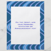 blue waves custom flyer