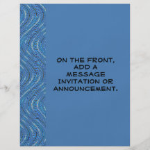Blue waves flyer design