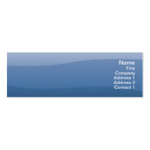 Blue Waves - Skinny Business Card Templates