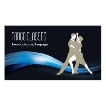 Blue Waves Tango Classes Business Card