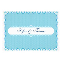 BLUE - Wedding Invitation