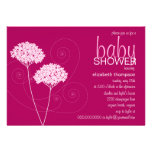 Blue Whisper Baby Girl Shower Invitation