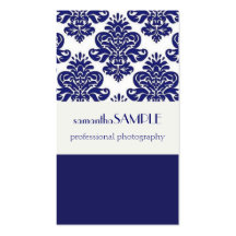 Blue & White Delight Business Cards