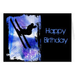 Blue & White Splashes Greeting Cards