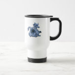 Blue Winged Dragon Travel Mug mugs