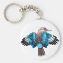 Blue Winged Kookaburra Keychain