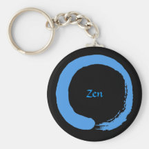 Blue Zen Circle Keychain K