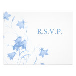 Bluebells - Blue RSVP invitations