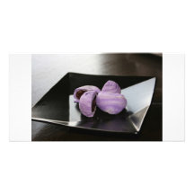 Blueberry cakes custom photo card