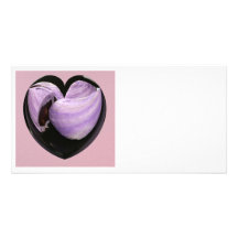 Blueberry cakes customized photo card