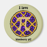Blueberry pi fridge magnet