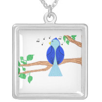 Bluebird necklaces