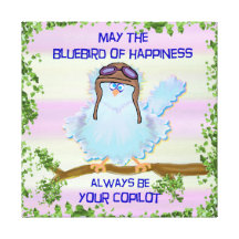 Bluebird of Happiness Canvas Print