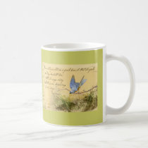 Bluebird on Branch & Victor Hugo Quote mugs