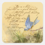 Bluebird on Branch & Victor Hugo Quote Stickers