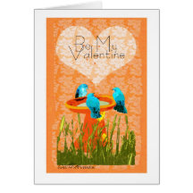 Bluebird Valentine collage card