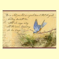 Bluebird Victor Hugo Quote Business Cards business cards