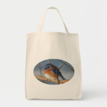 Bluebird Wildlife Bird Nature Photo Tote Bag