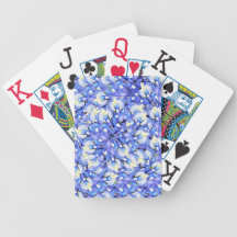 Bluebonnet Pattern Playing Cards