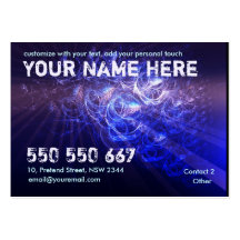 BlueBubbles Profile Card Business Card Templates
