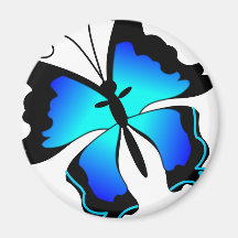BlueButterfly Refrigerator Magnets