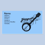 Bluegrass music with banjo business cards