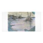 BlueMoon Coastline Customized Photo Card