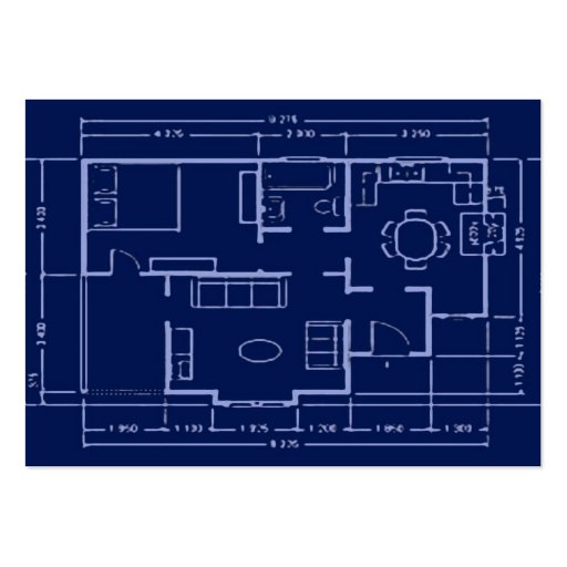 blueprint - house plan business card