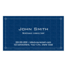 Blueprint Mortgage Agent Business Card