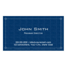 Blueprint Program Director Business Card