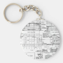 Blueprints Key Chain