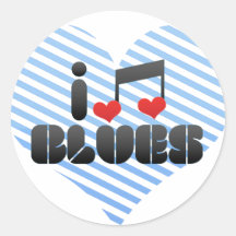 Blues fan stickers