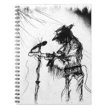 Blues Guitar Player and Band on Stage Journal